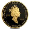 2003 Canada 1.22 oz $350 White Trillium Proof Gold Coin .99999 Fine (w/Box & COA)