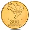 1972 Brazil 300 Cruzeiros Gold Coin BU AGW .4925 oz