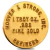 1 oz Hoover & Strong .999 Gold Round Button