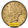 $20 Gold Double Eagle Liberty Head PCGS MS 60 (Random Year)