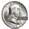 $10 Face Value Franklin Half Dollars 90% Silver 20-Coin Roll BU (1955-1963)
