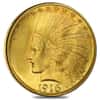 1916 S $10 Gold Indian Head Eagle Coin NGC AU 58