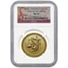 2001 1 oz $100 Gold Australian Lunar Year of the Snake NGC MS 70