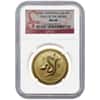 2001 1 oz Gold Lunar Year of Snake Perth Mint Series NGC MS 68