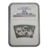2001 1 oz China Lunar Fan Series Silver Snake 10 Yuan NGC MS 66