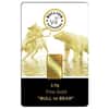 2.5 Gram Bullion Exchanges "BULL vs BEAR" Istanbul Gold Refinery (IGR) .9999 Gold Bar (In Assay) 