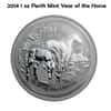 2014 1 oz Australian Silver Lunar Year of the Horse Coin NGC MS 69