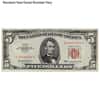 $5 Bill Legal Tender Currency Note Red Seal Avg Circ (Random Year)