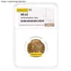 $5 Gold Half Eagle Liberty Head NGC MS 62 (Random Year)