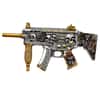 5 oz Dia de los Muertos Gun Shaped&nbsp; Silver .999 Fine Antiqued Finish