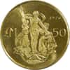 1976 15 Gram .916 Fine Gold Maltese 50 Lira Ornamental Door Knocker Coin
