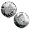 1991 Canada 1.85 oz Snowy Owl Proof Platinum 4-Coin Set (w/Box & COA)