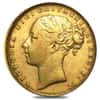 1871-1885 British Gold Sovereign Victoria Young Head St. George (Avg Circ)