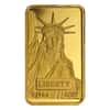 10 gram Credit Suisse Statue of Liberty Gold Bar .9999 Fine (In Assay)