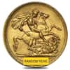 1925-1932-SA South Africa Gold Sovereign George V Avg Circ