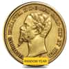Sardinia Italy Gold 20 Lire Vittorio Emanuele II Avg Circ (Random Year,1850-1861)
