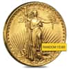 $20 Gold Double Eagle Saint Gaudens - Almost Uncirculated AU (Random Year)