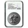 2016 2 oz Cook Islands Silver Norse Gods Heimdall Ultra High Relief NGC MS 70 Antiqued First Releases w/COA