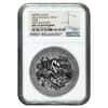 2016 2 oz Cook Islands Silver Norse Gods Loki Ultra High Relief NGC MS 70 Antiqued First Releases w/COA