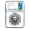 2016 1 oz Silver Canadian Superman: S-Shield NGC MS 69 FDOI