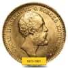 Sweden Gold 10 Kronor BU AGW .1296 oz (1873-1901, Random Year)