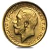 1911-1936-S Australia Gold Half Sovereign George V Avg Circ