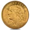 10 Swiss Francs Gold Coin 0.0933 AGW Avg Circ (1911-1922, Random Year)