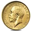 1918-I India Gold Sovereign George V AU
