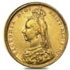 1887-1893-M Australia Gold Sovereign Victoria Jubilee Avg Circ