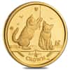 2001 Isle of Man 1/10 oz Gold Somali Kittens NGC MS 66