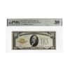 1928 $10 Gold Certificate Currency Note Woods Mellon PMG VF 30