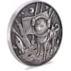 2022 Chad 2 oz Silver Doge On The Moon Antiqued High Relief Coin .999 Fine (w/Box)