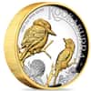 2023 2 oz Silver Australian Kookaburra High Relief Gilded Coin Perth Mint