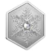 2023 Canada 1 oz Silver Snowflake Crystal Coin