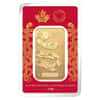 2025 1 oz Royal Canadian Mint RCM Lunar Snake Gold Bar .9999 Fine (in Assay)