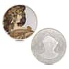 6 oz Alphonse Mucha Colorized Silver 6-Round Set .999 Fine