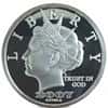 2007 1 oz NORFED Liberty Gillie's Mt. Morris Liberty Dollar Silver Round .999 Fine