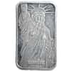 1 oz Johnson Matthey MTB Statue of Liberty Silver Vintage Bar .999 Fine