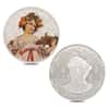 6 oz Alphonse Mucha Colorized Silver 6-Round Set .999 Fine