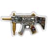 5 oz Dia de los Muertos Gun Shaped&nbsp; Silver .999 Fine Antiqued Finish