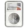 2019 1 oz Silver American Eagle $1 Coin NGC MS 70 (Don Everhart Sign Label)
