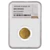 1874 Russia 3 Roubles Gold Coin NGC UNC Details