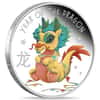2024 1/2 oz Tuvalu Baby Dragon Proof Silver Coin