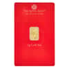 1 gram Britannia Gold Bar Henna Design .9999 Fine (In Assay)