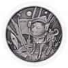 2022 Chad 2 oz Silver Doge On The Moon Antiqued High Relief Coin .999 Fine (w/Box)