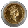 1986 Great Britain Queen Elizabeth II 5 Pound Gold Coin w/Box & COA