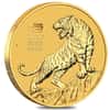 2022 1 oz Gold Lunar Year of The Tiger BU Australia Perth Mint In Cap