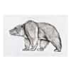 2021 Chad 1 oz Silver Bear Shaped Antiqued High Relief Coin (w/Box)