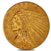 1914 $2.5 Gold Quarter Eagle Indian Head PCGS AU Details