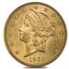 1900 $20 Liberty Head Double Eagle Gold Coin NGC MS 62